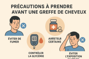 précautions à prendre avant une greffe de cheveux