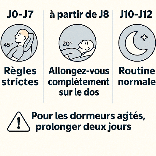 Combien de temps suivre ces règles ? comment dormir après une greffe de cheveux jour par jour | comment dormir après une greffe de cheveux