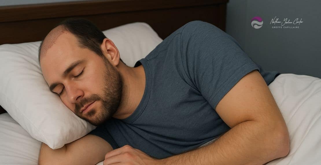 comment dormir après une greffe de cheveux