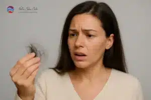 Perte de cheveux chez une jeune femme : observation de la chevelure